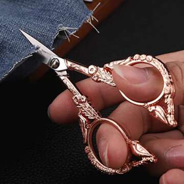 Sharp Vintage Bird Scissors for Seamless Crafting