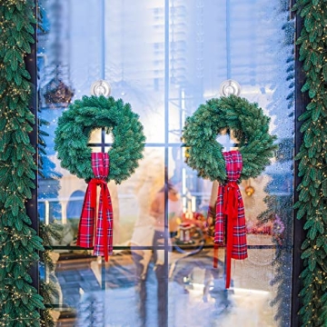 Clear Heavy Duty Suction Cup Wreath Holder for Decoration