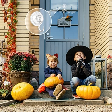 Clear Heavy Duty Suction Cup Wreath Holder for Decoration