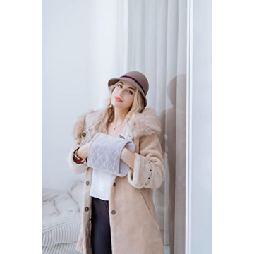 BYXAS Hot Water Bottle with Hand Pocket Cover–2.0L BPA Free PVC Water Bag, Odorless Superior Material, Grey