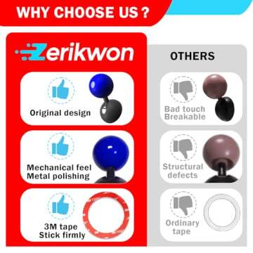 𝟯𝗠 Tape | Car Joystick Push Start Button Cover, Metal Push to Start Accessories, Car Starter Engine Start Stop Button Cover, Cool Car Accessories Interior Decor Push to Start Button Rocker, Blue