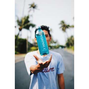 Waiākea - Hawaiian Volcanic Water - Naturally Alkaline Water - pH Range 7.6 to 8.2 - All Natural Minerals & Electrolytes - 100% Recycled Water Bottles - Bottled Water 24 Pack - 16.9 Fl Oz, 500 mL