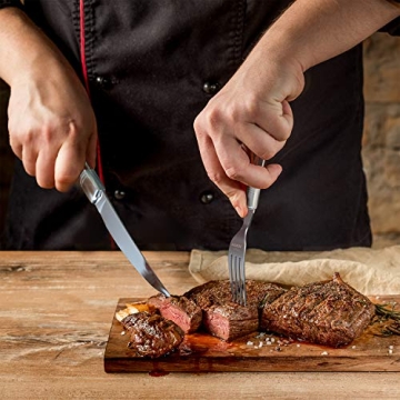 Uniharpa Laguiole Steak Knives Set for 6 in Gift Box