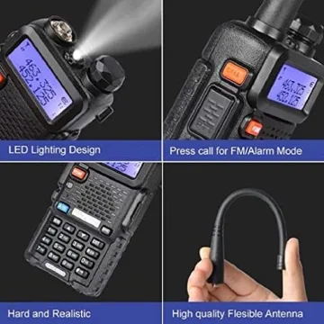 Baofeng UV-5R Dual Band Walkie Talkie 1800mAh Battery