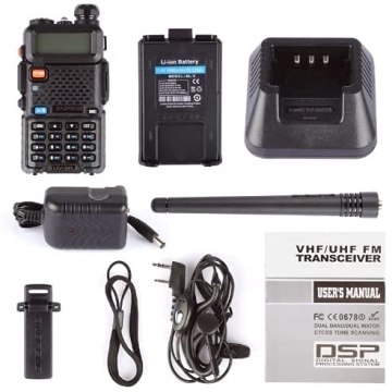 Baofeng UV-5R Dual Band Walkie Talkie 1800mAh Battery