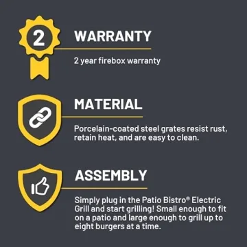 Char-Broil Patio Bistro Electric Grill - Perfect for Outdoor Cooking