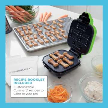 CONAIRPROPET Goodbone Dog Treat Maker, 6 Treats, Included Cuisinart Recipe Book