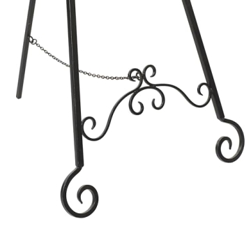 Deco 79 Metal Scroll Display Easel – Elegant & Adjustable