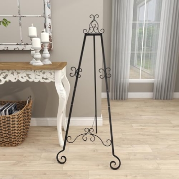 Deco 79 Metal Scroll Display Easel – Elegant & Adjustable