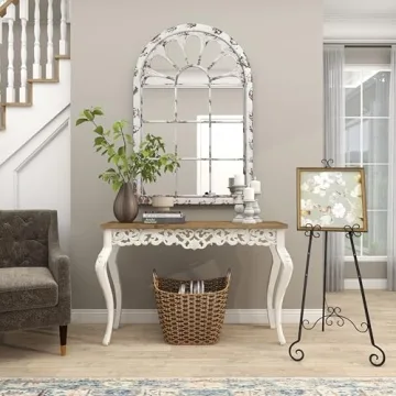 Deco 79 Metal Scroll Display Easel – Elegant & Adjustable