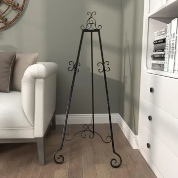 Deco 79 Metal Scroll Display Easel – Elegant & Adjustable