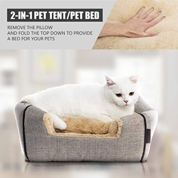WINDRACING Cat Bed - Warm & Cozy Cat Tent for Pets