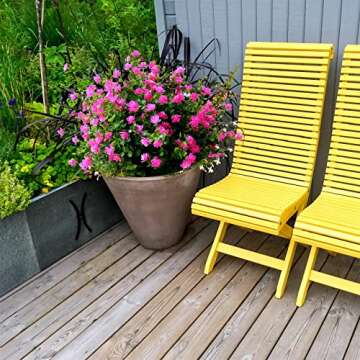 YXYQR Artificial Fake Flowers Grass Plants Outdoor Summer Decoration, UV Resistant, 14 Bundles Realistic Outside Faux Greenery Plastic Plants Arrangement for Pot Porch Window Box Patio (Pink)