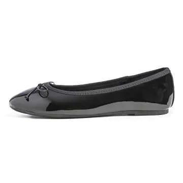 FEVERSOLE Women's Stylish Memory Foam Ballet Flats