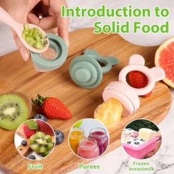 Bessentials Baby Fresh Fruit Food Feeder - Safe Silicone Self Feeding