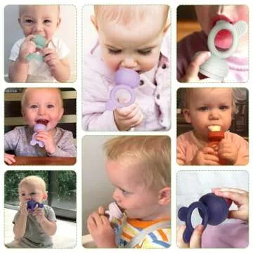 Bessentials Baby Fresh Fruit Food Feeder - Safe Silicone Self Feeding