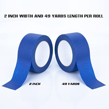 XUXU Blue Painters Tape for Clean Lines and Easy Removal