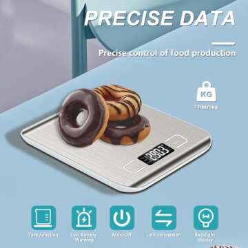 Precision Food Scale for Baking and Cooking Essentials