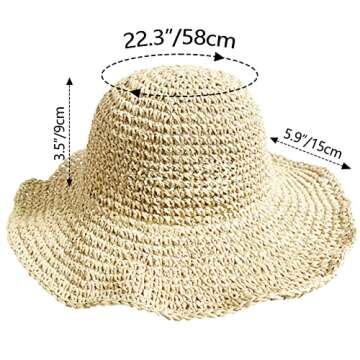Stylish Women's Straw Bucket Hat for Ultimate Sun Protection