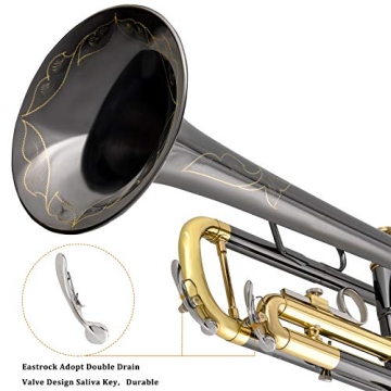 EASTROCK Bb Trumpet Set with Case & Accessories