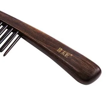 TAN MUJIANG Anti-Static Wooden Hair Comb for All Hair Types