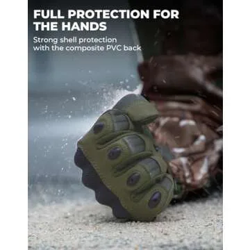 KEMIMOTO Tactical Gloves - Ergonomic Touchscreen Gloves for Outdoor Activities