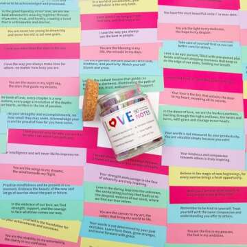Qunrwe 90 PCS Love Notes Jar,Valentines Day Gifts for Him Her,Romantic Anniversary Birthday Engagement Wedding Long Distance Couple Gifts for Women Men Husband Wife Boyfriend Girlfriend Lover