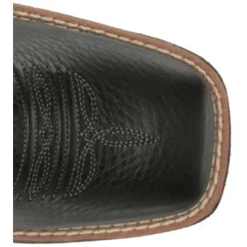 ARIAT BMVY9 Womens Round Up Remuda Western Boot Black Deertan 8.5