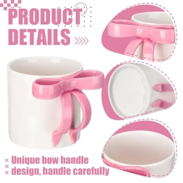 Charming Coquette Pink Ceramic Mug for Stylish Women