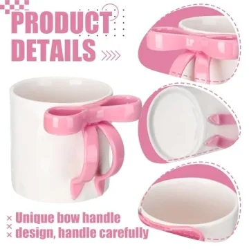 Charming Coquette Pink Ceramic Mug for Stylish Women
