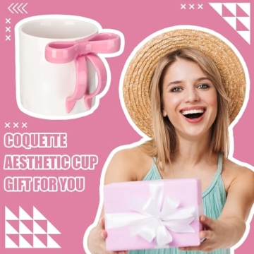 Charming Coquette Pink Ceramic Mug for Stylish Women