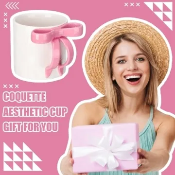 Charming Coquette Pink Ceramic Mug for Stylish Women