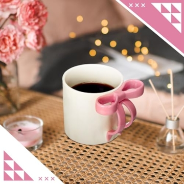 Charming Coquette Pink Ceramic Mug for Stylish Women
