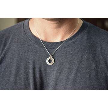 AJDesign 925 Sterling Silver Shema Yisrael Hear O Israel Necklace Pendant with Chain 20"