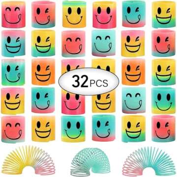 AZEN 32 Pcs Mini Spring Party Favors for Kids 3-5 4-8, Goodie Bags Stuffers for Birthday Party, Clas...