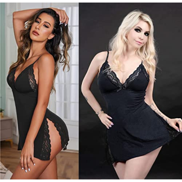 Avidlove Women's Modal Lace Nightgown Chemise Lingerie XL