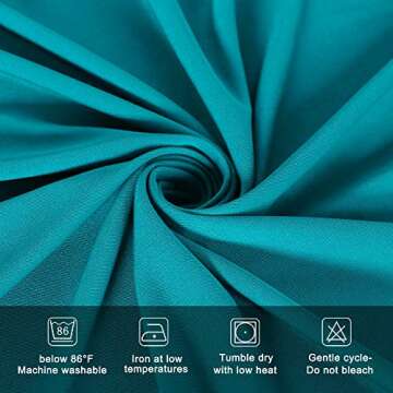 BIFENBI Stretch Spandex Table Cover for 6FT Tables