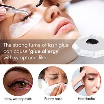 BL Anti-Allergy Gel for Sensitive Eyes | Absorb Fumes & Odor from Lash Adhesive | Prevents lash Glue...