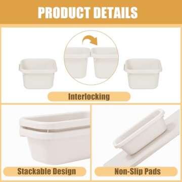 Famhap 16 PCS Drawer Organizers for Office and Home