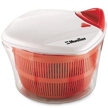 MUELLER 5L Salad Spinner with Lockable Colander and Easy Drain
