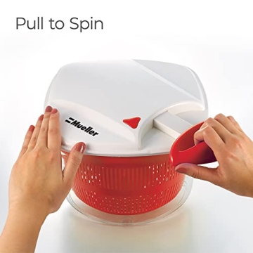 MUELLER 5L Salad Spinner with Lockable Colander and Easy Drain