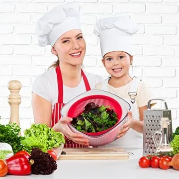 MUELLER 5L Salad Spinner with Lockable Colander and Easy Drain