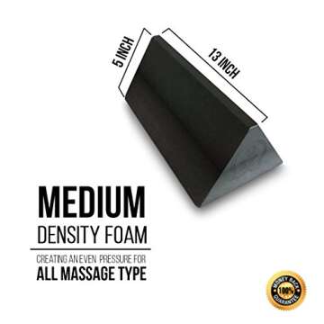 The Work(in) Half Foam Roller with Edge for Physical Therapy, Massage, Trigger Point, Myofascial Release or Yoga Prop with Free Online Videos