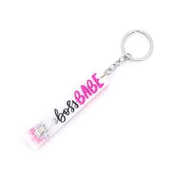 YANGMEI Credit Card Puller, Cute Acrylic Debit Bank Card Grabber for Long Nails ATM Keychain Card Clip For Long Nails Keychain (pink5) 3*4cm