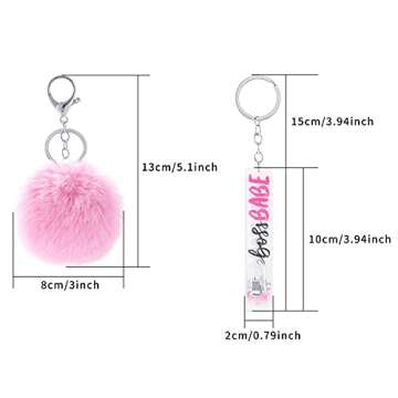 YANGMEI Credit Card Puller, Cute Acrylic Debit Bank Card Grabber for Long Nails ATM Keychain Card Clip For Long Nails Keychain (pink5) 3*4cm