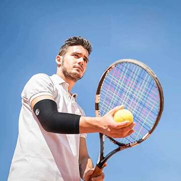 CAMBIVO Elbow Compression Sleeves for Pain Relief