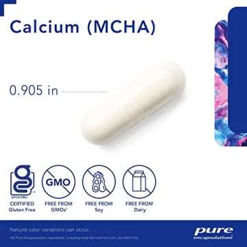Pure Encapsulations Calcium MCHA for Optimal Bone Support