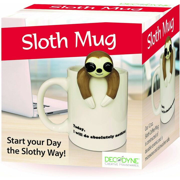 Funny Sloth Coffee Mug for Unique Gifts