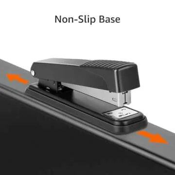 Amazon Basics Full-strip Metal Office Desktop Stapler, 20 Sheet Capacity, 3 Pack, Black