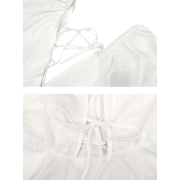 Stylish Remidoo Puff Sleeve Peplum Crop Top for Women